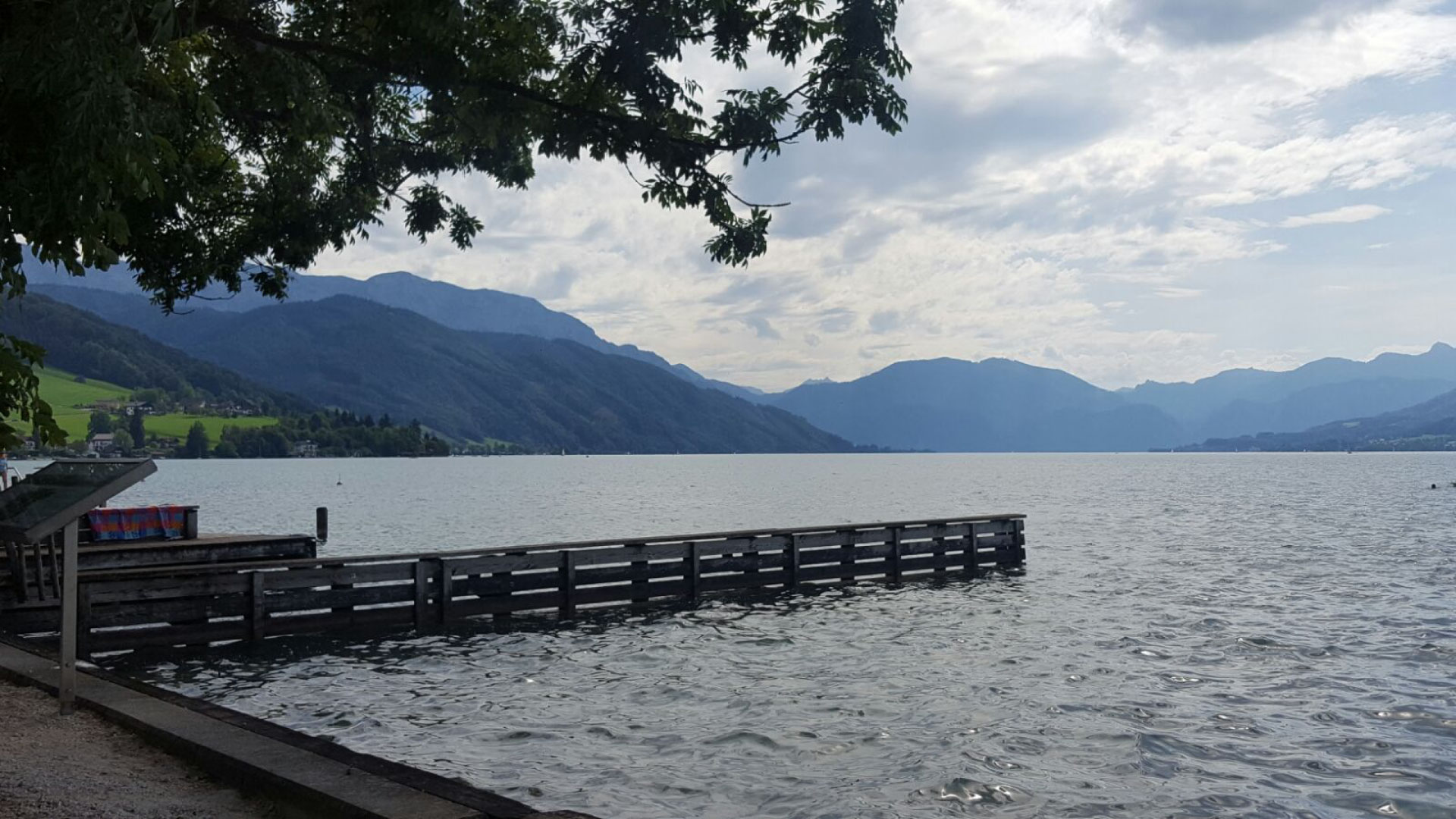 Taucher im Attersee